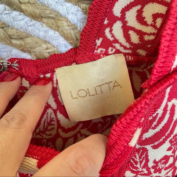 LOLITTA Womens  Zip Up Embroidered Floral Sleeveless Bodycon Dress Size P - Picture 2 of 10